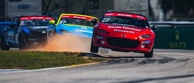 Featured image for Whelen Mazda MX-5 Cup Wins to Gonzalez and Workman